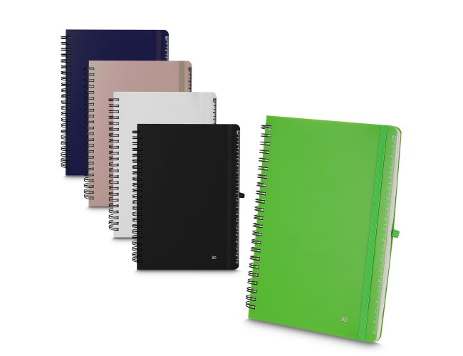 Caderno de anotaes em PP reciclvel 21x15