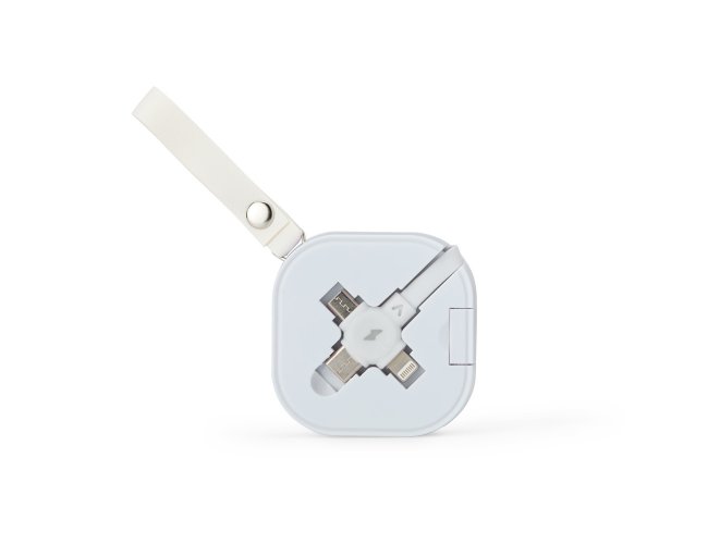 Cabo USB retrtil 3 em 1