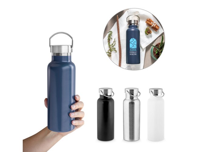 DUPLANTIS. Garrafa em a�o inox 36% reciclado com isolamento a v�cuo (810 mL)