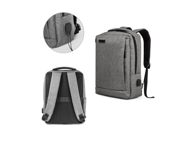 HAIA. Mochila para notebook  at 15,6" e tablet 10,5" Parte posterior e alas so almofadadas. 320 x 410 x 120 mm