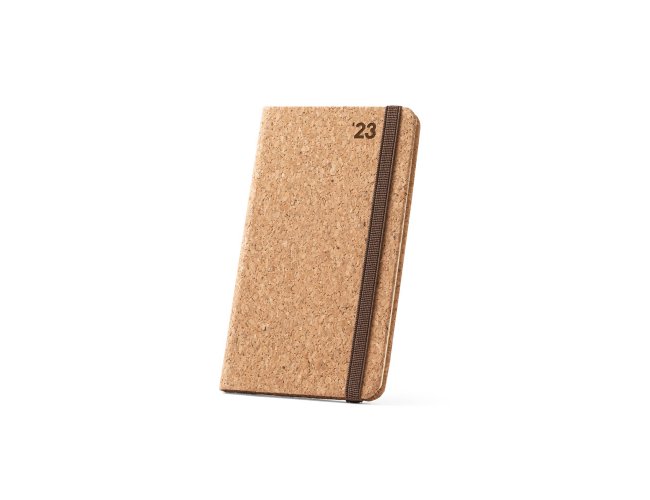 Agenda Pocket (2025) em cortia. 14 x 8 - Personalizada com seu logo