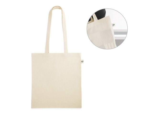 LEON. Sacola 100% algod�o org�nico (140 g/m�)