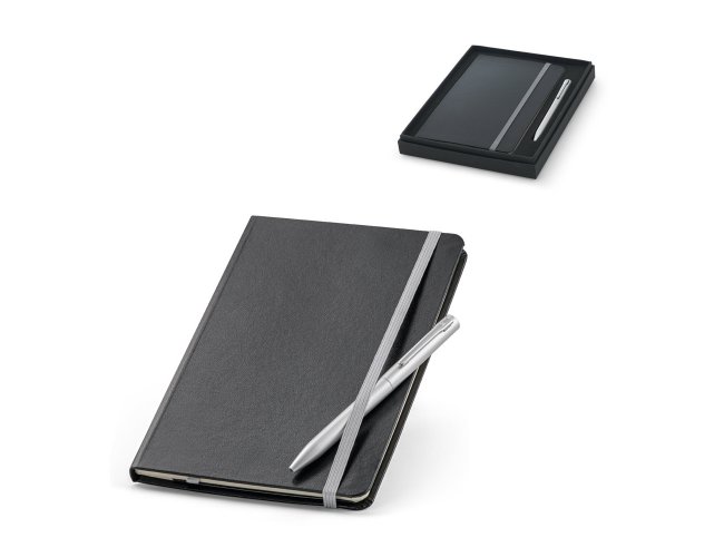 MORAES. Kit de caderno e esferogrfica personalizada com seu logo