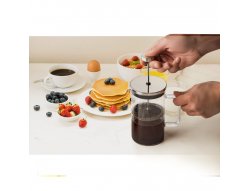 JENSON. Cafeteiro em vidro borosilicato e ao inox. Capacidade at 740 ml