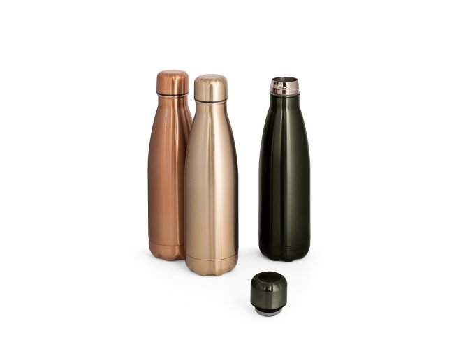 Garrafa em aço inox de parede dupla térmica