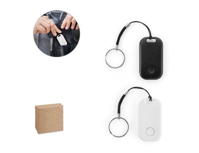 Localizador sem fios com design compacto e leve em ABS 100% reciclado