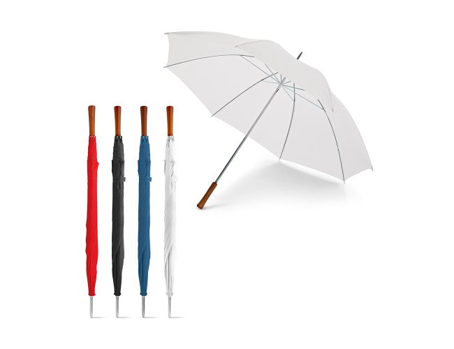 Guarda-chuva de golfe. Polister 190T. Pega em madeira.     1270 mm