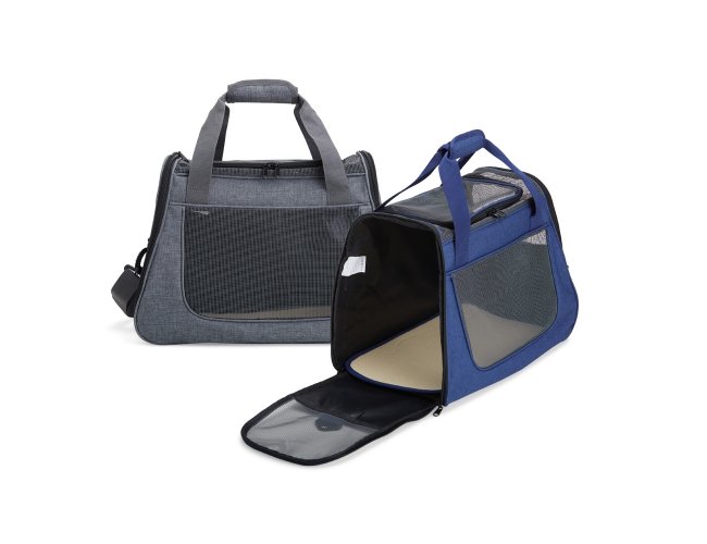 Bolsa para Transporte de Pets em tecido Oxford com bolso lateral 32 x 45