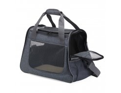 Bolsa para Transporte de Pets em tecido Oxford com bolso lateral 32 x 45