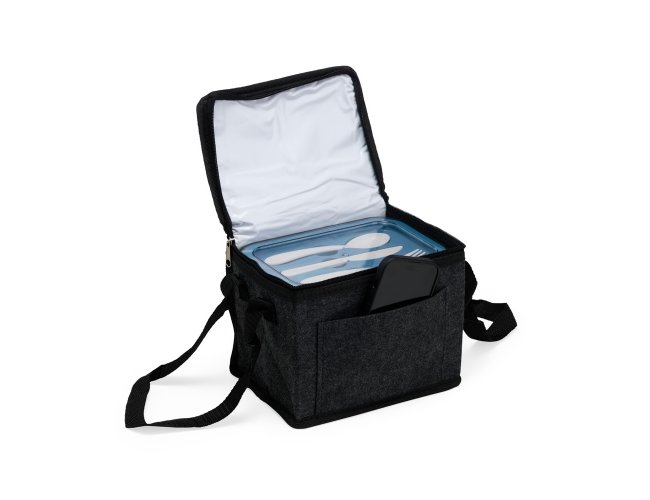 Bolsa Trmica 5,3 litros com revestimento trmico interno e bolso extra na parte frontal
