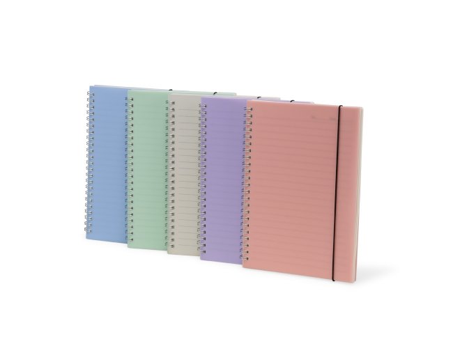 CADERNO A5 PLSTICO
