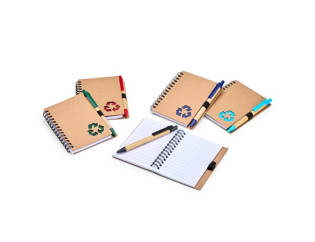 CADERNO ECOLGICO COM CANETA