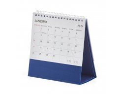 Calendrio de mesa 2024 em papel couche 115g, base percalux.