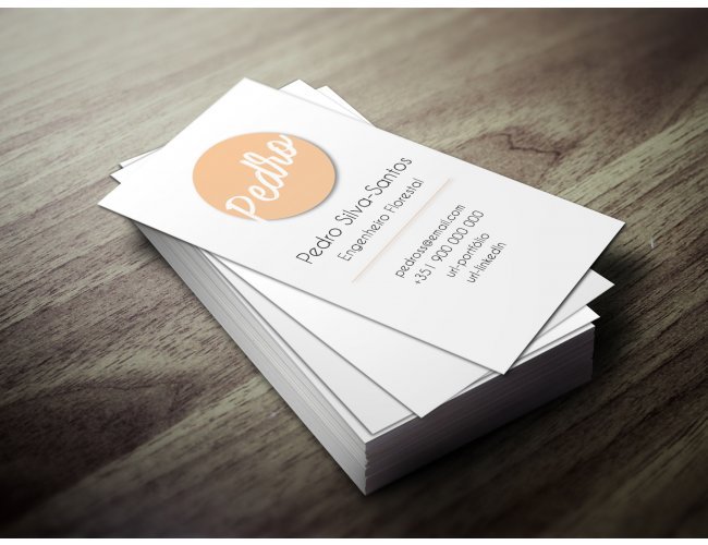 Cart�o de Visita 9 cm x 5 cm - Personalizado com seu logo