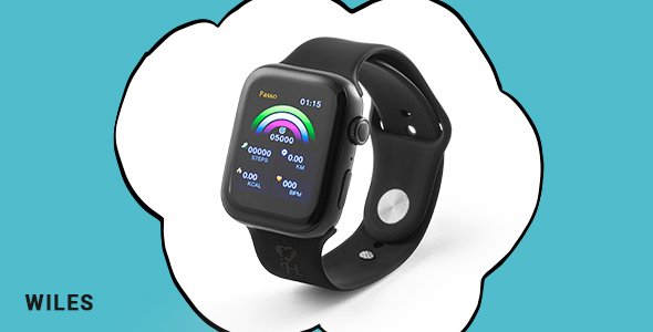WILES. Relgio inteligente com tela IPS de 1.85 polegadas com bracelete em silicone e  prova de salpicos de gua com IP