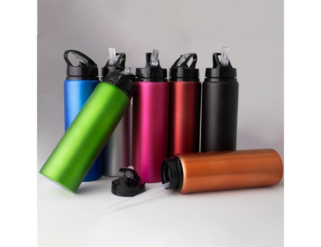 Squeeze Inox 800ml c/ Tampa e Bico - Personalizada com seu logo