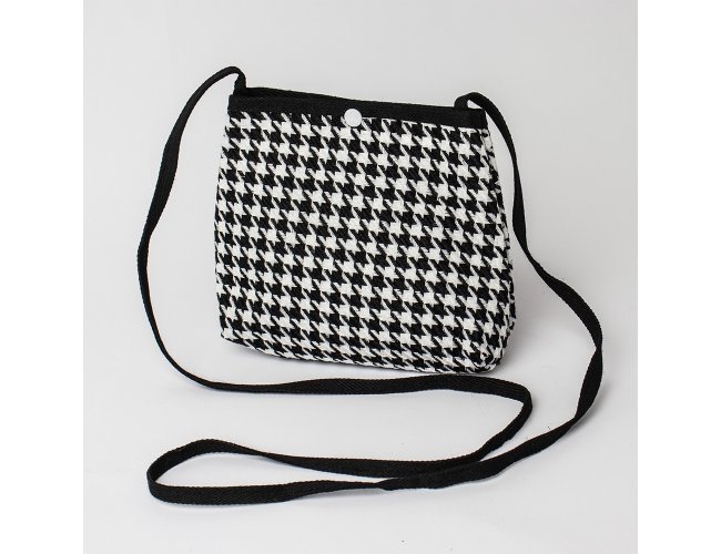 Mini Bolsa Transversal em Algodo