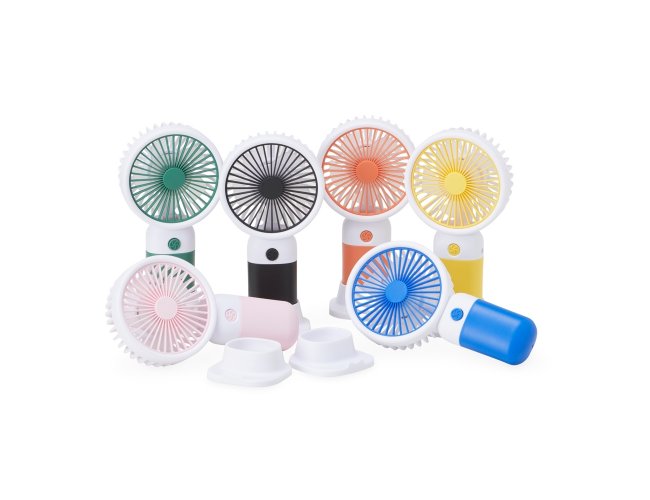 Mini Ventilador Recarregvel  14,9 cm X  7,8 cm Personalizado com seu logo