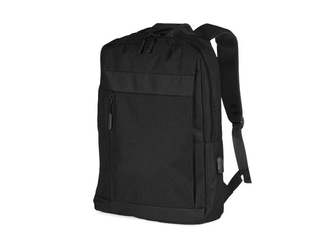 Mochila de Nylon USB 21L compartimento para notebook 15,6 polegadas