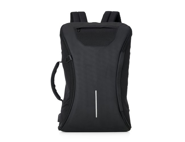 Mochila Polister. Pasta Maleta p/ Notebook.3 Divisrias interna. Conector USB na lateral.