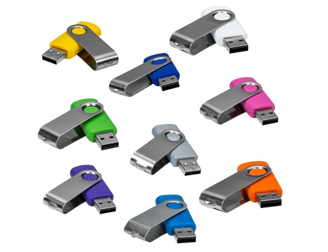 Pen Drive Giratrio Metlico 4GB/8GB/16GB/32GB personalizado