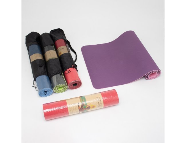 Tapete Yoga TPE Ecolgico Personalizado com seu logo 60,5 X 182 cm